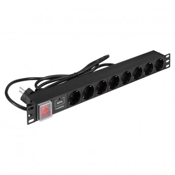 Блок розеток EXEGATE SERVERPRO PDU-19H804 Al-8S-EU2.5CU-SW-SPD1
