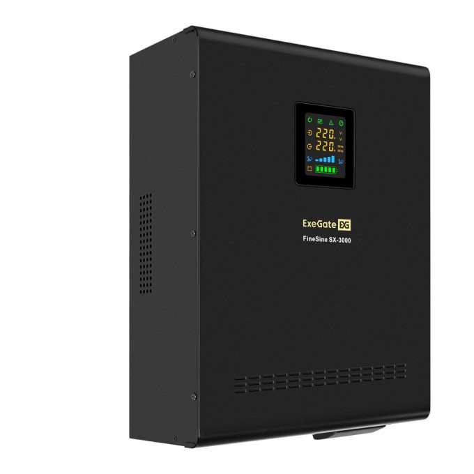 ИБП (инвертор, синус, для котла, настенный) EXEGATE FINESINE SX-3000.LCD.AVR.2SH.T EX296003RUS