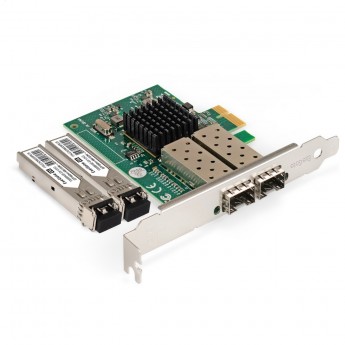 Комплект: EXEGATE EXE-82576-F2 + 2xТрансивер EXT-1G-MM850-LC2-550M