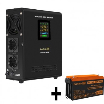 Комплект EXEGATE ИБП EX295995RUS + батарея 65Aч EX282982RUS 1шт