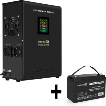 Комплект EXEGATE ИБП EX295997RUS + батарея 100Aч EX282985RUS 1шт