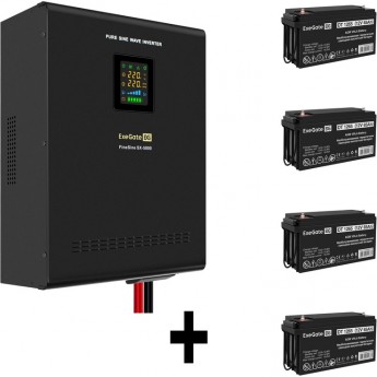 Комплект EXEGATE ИБП EX296004RUS + батарея 65Aч EX282980RUS 4шт