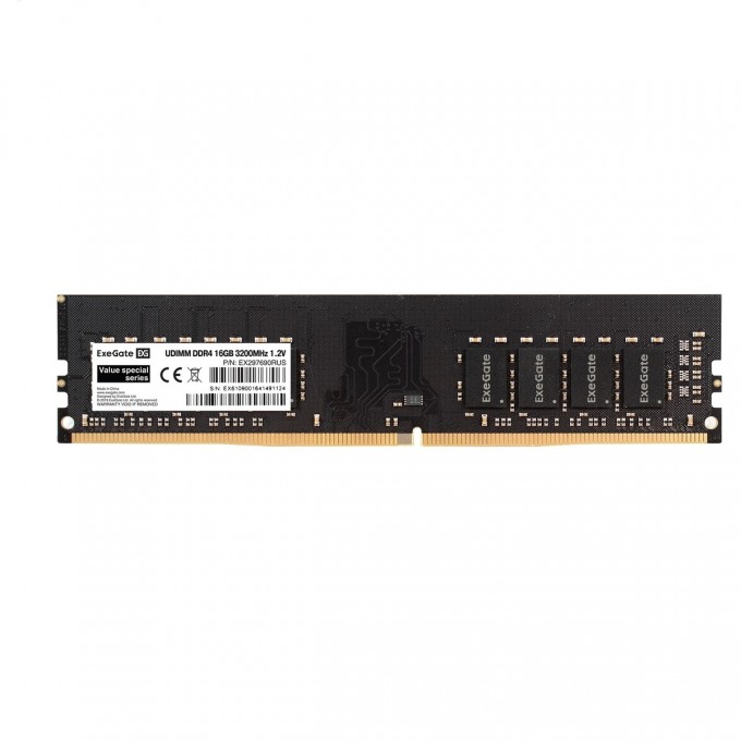 Модуль памяти EXEGATE VALUE SPECIAL DIMM DDR4 16GB <PC4-25600> 3200MHz EX297690RUS