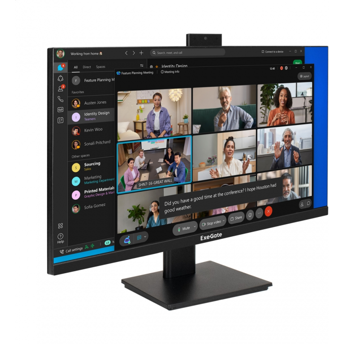 Монитор с веб-камерой 27" EXEGATE SUPERVIEW EA2700A EX298881RUS