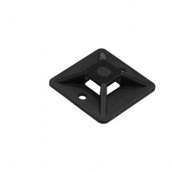 Самоклеющаяся площадка для крепления стяжек EXEGATE STM3030B-100 30х30 мм черная 100 шт.